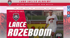 Desktop Screenshot of lobosocceracademy.com